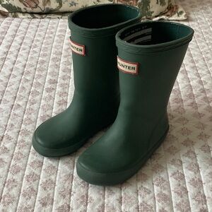 Hunter Dark Green Waterproof Boots